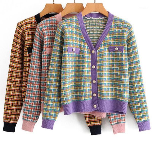 women sweater vintage plaid ladies cardigans winter v neck clothes long sleeve button female hiver sweet warm sweaters jumper1, White
women sweater vintage plaid ladies cardigans winter v neck clothes long sleeve button female hiver sweet warm sweaters jumper1, White