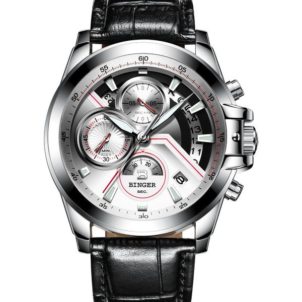 high end sapphire homme chronograph men watch calendar luminous binger watch quartz hd leather montre strap switzerland nrllh, Slivery;brown
high end sapphire homme chronograph men watch calendar luminous binger watch quartz hd leather montre strap switzerland nrllh, Slivery;brown