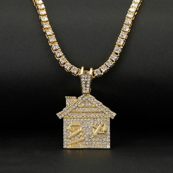 pendant necklaces hip hop bando trap house necklace men bling savage with tennis chain female out link jewelry, Silver
pendant necklaces hip hop bando trap house necklace men bling savage with tennis chain female out link jewelry, Silver