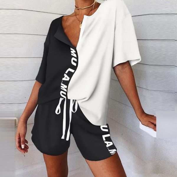 summer short sleeve thin print loose sleepwear girl pijamas mujer leisure nightgown women v neck shorts women pajamas sets1, Black;red
summer short sleeve thin print loose sleepwear girl pijamas mujer leisure nightgown women v neck shorts women pajamas sets1, Black;red