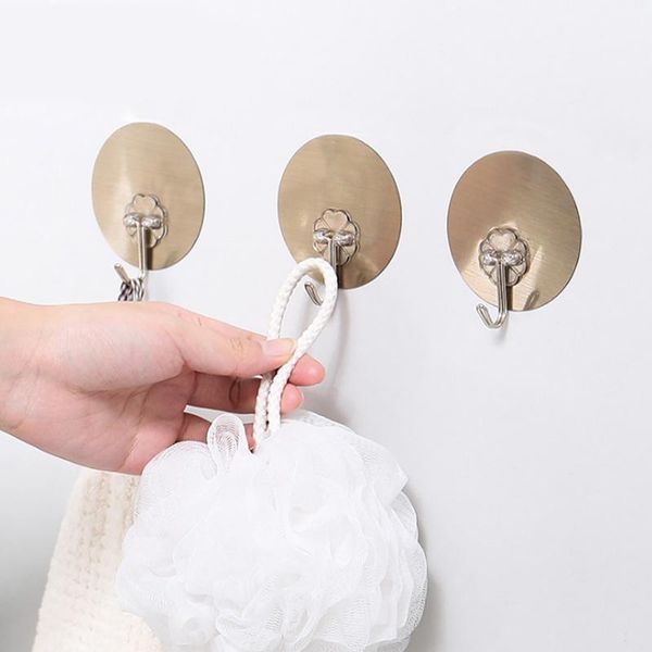 hooks & rails 5pcs round shape kitchen accessories self adhesive strong wall mounted stick hook multifunction stainless steel bathroom hange
hooks & rails 5pcs round shape kitchen accessories self adhesive strong wall mounted stick hook multifunction stainless steel bathroom hange