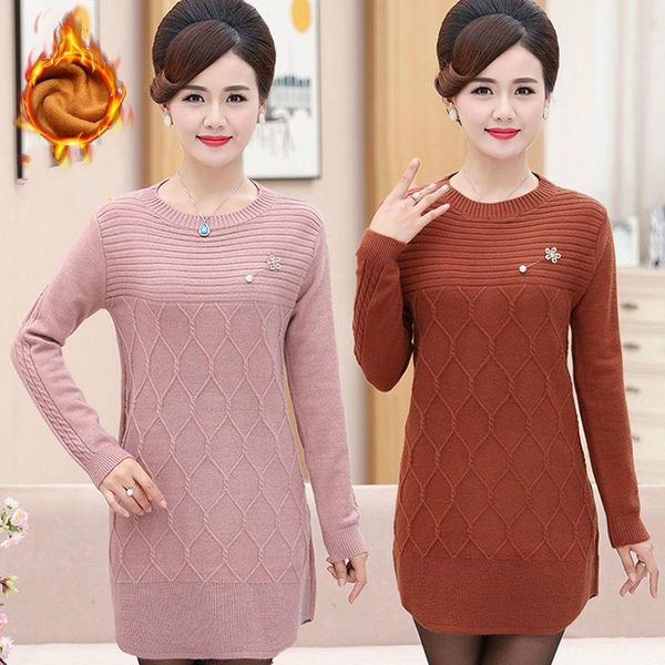 2021 autumn winter knitted sweater womens round neck solid color pullovers long sleeve vintage clothes plus size 5xl y213, White;black
2021 autumn winter knitted sweater womens round neck solid color pullovers long sleeve vintage clothes plus size 5xl y213, White;black
