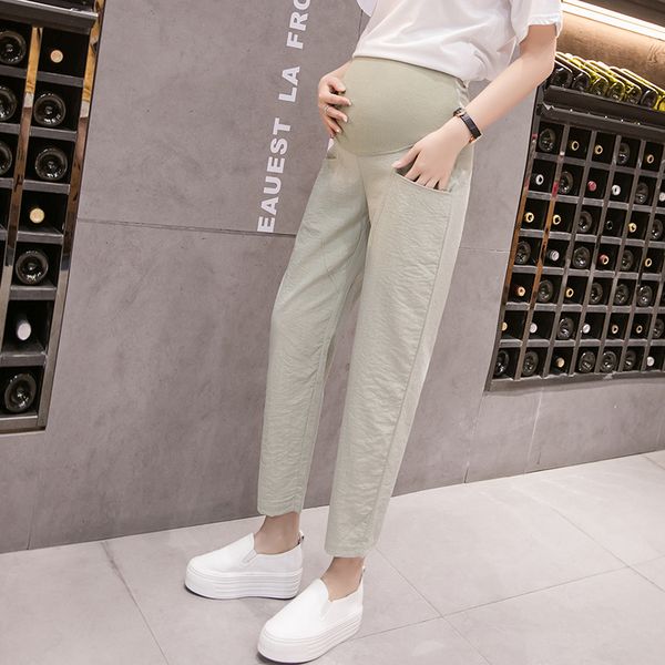 3120 9/10 length summer thin linen maternity pants elastic waist belly pants clothes for pregnant women pregnancy short trousers 1015, White
3120 9/10 length summer thin linen maternity pants elastic waist belly pants clothes for pregnant women pregnancy short trousers 1015, White