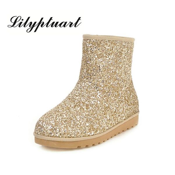 foreign trade new winter sequins flat student snow boots thick short boots cotton shoes plus velvet non-slip shoes, Black
foreign trade new winter sequins flat student snow boots thick short boots cotton shoes plus velvet non-slip shoes, Black