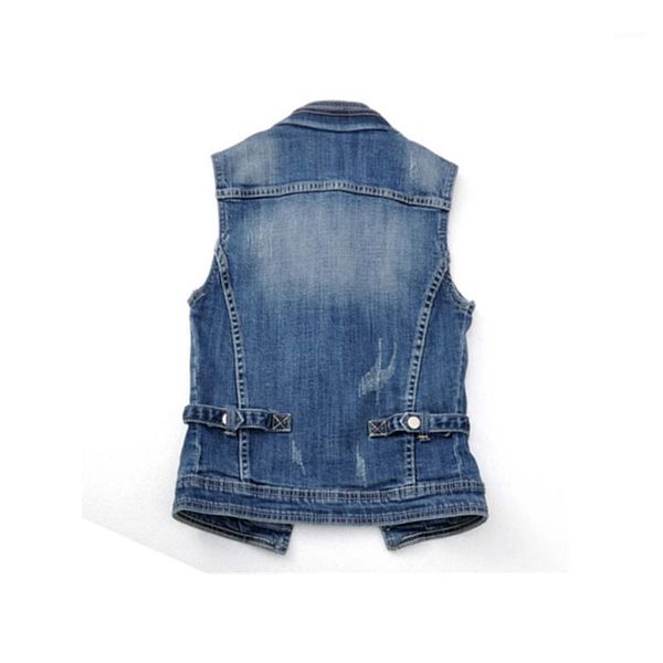 good fashion new quality denim vest women blazer coats 2020 fall all-match jeans waistcoat sleeveless elastic colete feminino t1, Black;white
good fashion new quality denim vest women blazer coats 2020 fall all-match jeans waistcoat sleeveless elastic colete feminino t1, Black;white