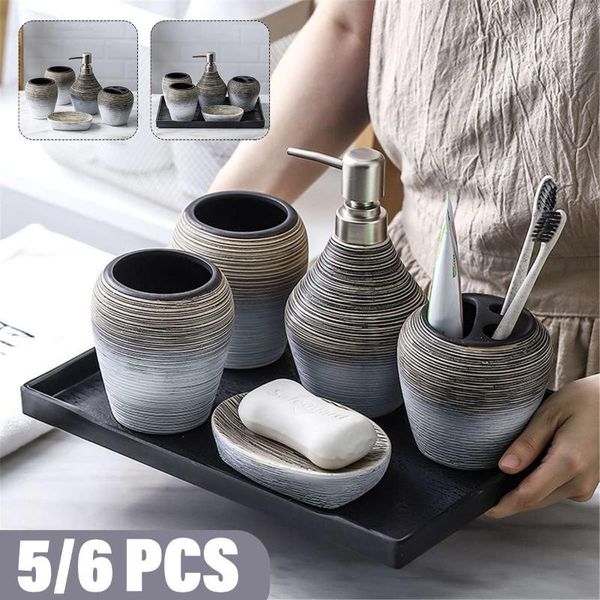 bath accessory set 5pcs ceramic bathroom accessories tray lotion dispenser soap dish toothbrush holder gargle cup shampoo pump bottle
bath accessory set 5pcs ceramic bathroom accessories tray lotion dispenser soap dish toothbrush holder gargle cup shampoo pump bottle