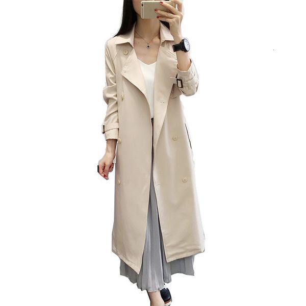 suit collar khaki trench coat casual women's long outerwear loose clothes for lady with belt spring autumn fashion chic f857, Tan;black
suit collar khaki trench coat casual women's long outerwear loose clothes for lady with belt spring autumn fashion chic f857, Tan;black