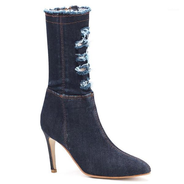 boots tube shredded cowboy fashion princess shoes stiletto pointed high heels in the women's1, Black
boots tube shredded cowboy fashion princess shoes stiletto pointed high heels in the women's1, Black