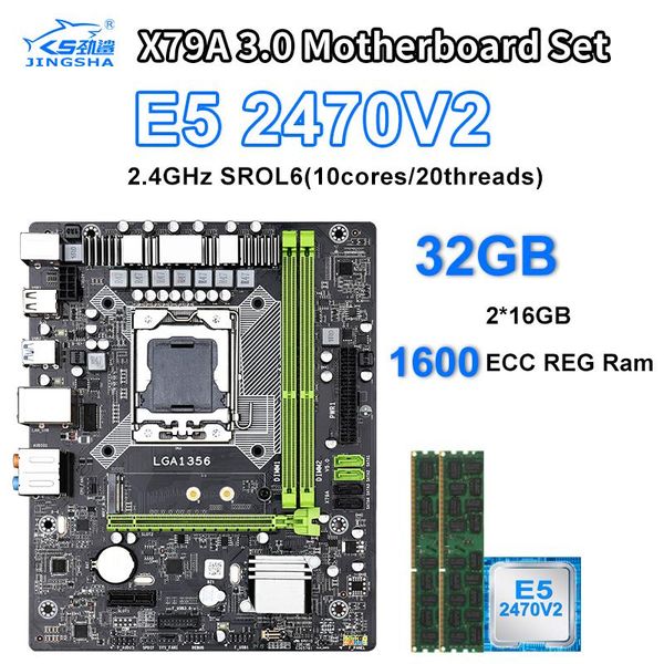 motherboards jingsha with xeon lga 1356 e5 2470 v2 x79 motherboard set 2x16gb=32gb 1600mhz ddr3 ecc reg memory
motherboards jingsha with xeon lga 1356 e5 2470 v2 x79 motherboard set 2x16gb=32gb 1600mhz ddr3 ecc reg memory