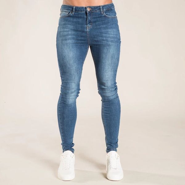 europe america men's ny pencil work trousers pure color elasticity denim high street style clothing, Blue
europe america men's ny pencil work trousers pure color elasticity denim high street style clothing, Blue