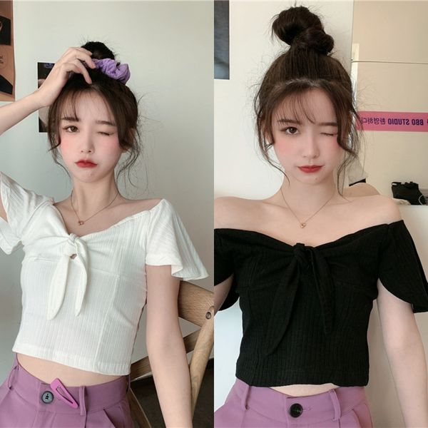 summer korean 2020 new slim design v-neck bow sleeve t-shirt woman summer korean 2020 new slim short design v-neck bow short sleeve butterfl, White;black
summer korean 2020 new slim design v-neck bow sleeve t-shirt woman summer korean 2020 new slim short design v-neck bow short sleeve butterfl, White;black