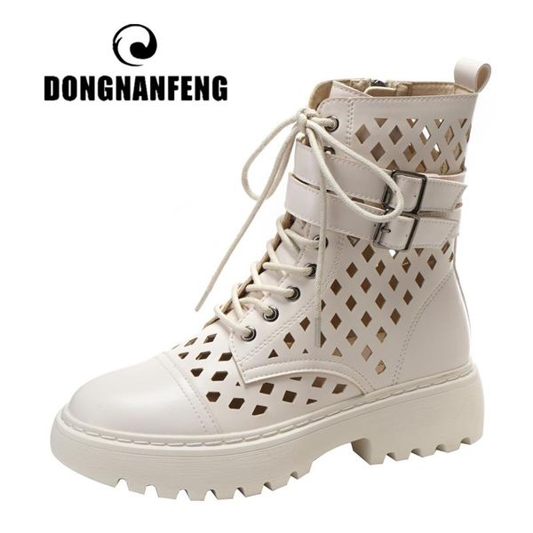 dongnanfeng women's female ladies ankle pu leather boots shoes platform sandals summer lace up hollow breathable 34-40 qc8065-3, Black
dongnanfeng women's female ladies ankle pu leather boots shoes platform sandals summer lace up hollow breathable 34-40 qc8065-3, Black