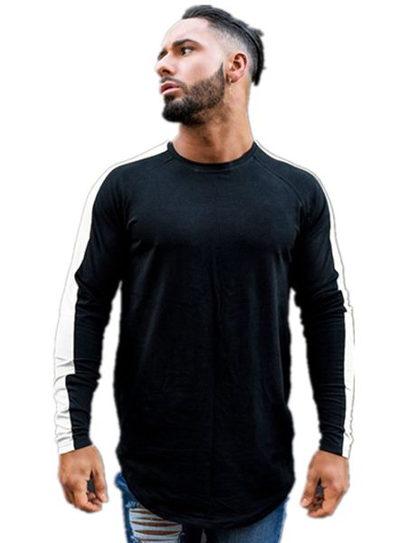 mens t shirts muscleguys spring autumn new long sleeve o-neck t shirt clothing fashion patchwork cotton tee, White;black
mens t shirts muscleguys spring autumn new long sleeve o-neck t shirt clothing fashion patchwork cotton tee, White;black