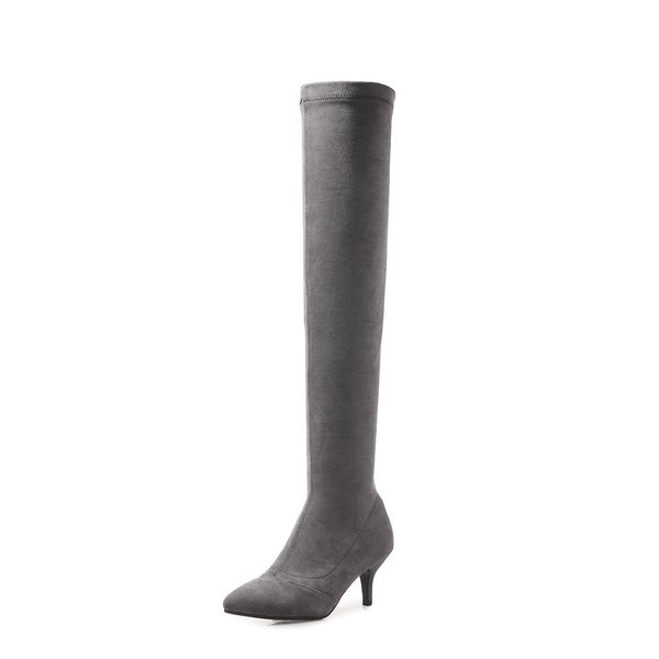 boots autumn/winter 2021 foreign trade wind fine with high heels suede 33-43 yards joker knee-high female 18105, Black
boots autumn/winter 2021 foreign trade wind fine with high heels suede 33-43 yards joker knee-high female 18105, Black