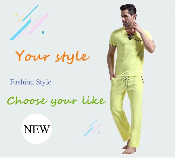 wj men cotton pajamas set sleepwear bottoms long pant casual wear short-sleeved shirt leisure suit (for a suits)1, Black;brown
wj men cotton pajamas set sleepwear bottoms long pant casual wear short-sleeved shirt leisure suit (for a suits)1, Black;brown