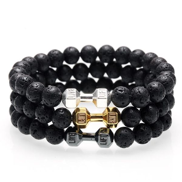 natural stone paired bracelet for men steel gold dumbbell accessories women's bracelets wristband couple bracelet frien jllckb, Black
natural stone paired bracelet for men steel gold dumbbell accessories women's bracelets wristband couple bracelet frien jllckb, Black