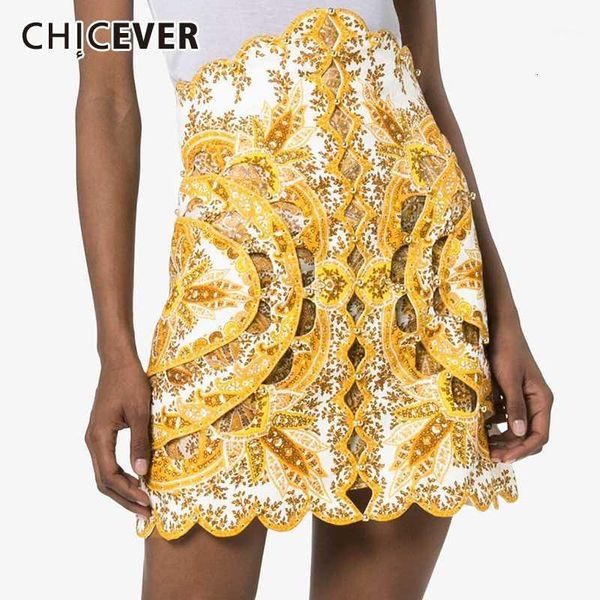 chicever korean beading patchwork a line skirt for women high waist slim hollow out mini skirt female 2020 summer fashion new1, Black
chicever korean beading patchwork a line skirt for women high waist slim hollow out mini skirt female 2020 summer fashion new1, Black