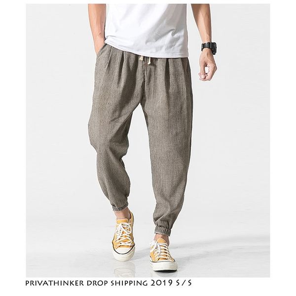 dropshipping men harajuku streetwear harem pants mens summer linen thin sweatpants male black sweatpants 5xl joggers 201110
dropshipping men harajuku streetwear harem pants mens summer linen thin sweatpants male black sweatpants 5xl joggers 201110