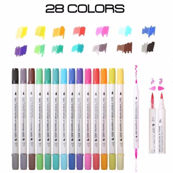14pcs dual tip watercolor brush markers art marker set water soluble double color marker calligraphy pen for design manga comic
14pcs dual tip watercolor brush markers art marker set water soluble double color marker calligraphy pen for design manga comic
