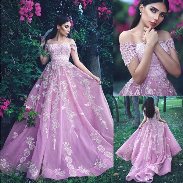 off shoulder blush pink evening dresses applique lace prom dress tulle a-line special occasion dress custom made, Black
off shoulder blush pink evening dresses applique lace prom dress tulle a-line special occasion dress custom made, Black