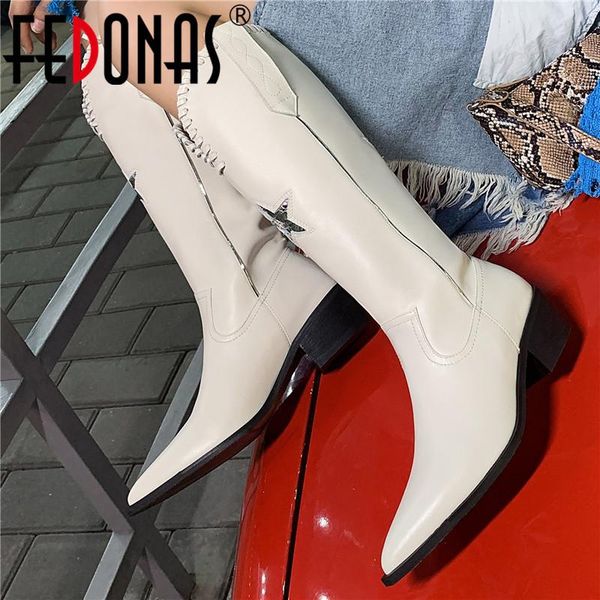 boots fedonas fashion zipper knee high boot for women wide calf genuine leather heels shoes woman wedding casual slim long, Black
boots fedonas fashion zipper knee high boot for women wide calf genuine leather heels shoes woman wedding casual slim long, Black