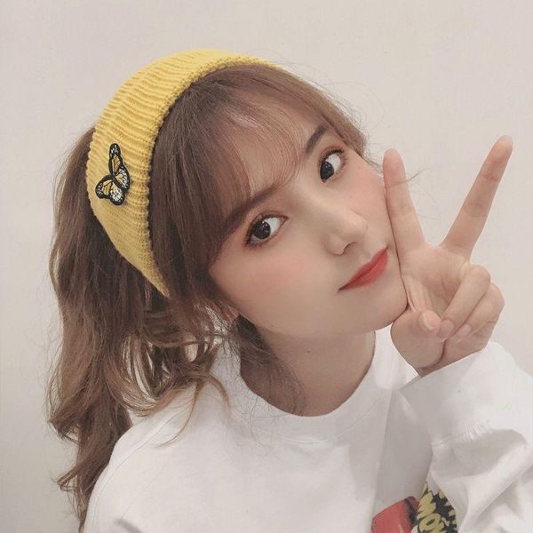 women knitted wash face wide headband butterfly embroidered stretch hair band
women knitted wash face wide headband butterfly embroidered stretch hair band