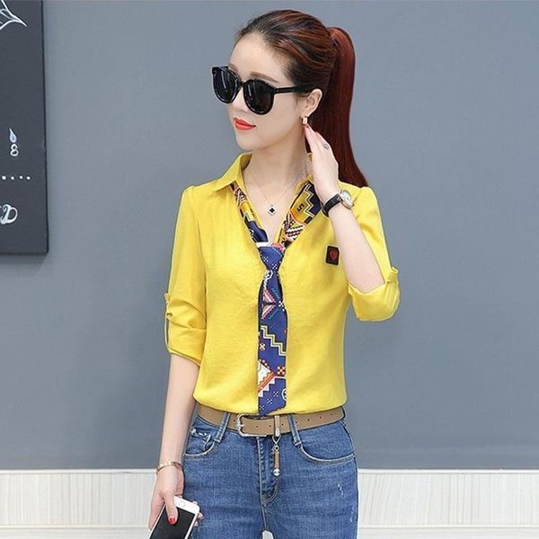 women ol office work wear long sleeve turn down collar blouses shirts lady casual yellow white pink blusas dd2375
women ol office work wear long sleeve turn down collar blouses shirts lady casual yellow white pink blusas dd2375