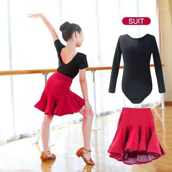 stage wear children latin ballroom dance dress girls performance suit kids & skirt sets competition costumes1, Black;red
stage wear children latin ballroom dance dress girls performance suit kids & skirt sets competition costumes1, Black;red