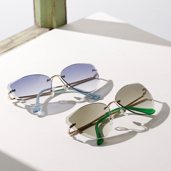 women's rimless oval eyewear korean fashion style popular glasses semi metal retro sunglasses new1, White;black
women's rimless oval eyewear korean fashion style popular glasses semi metal retro sunglasses new1, White;black