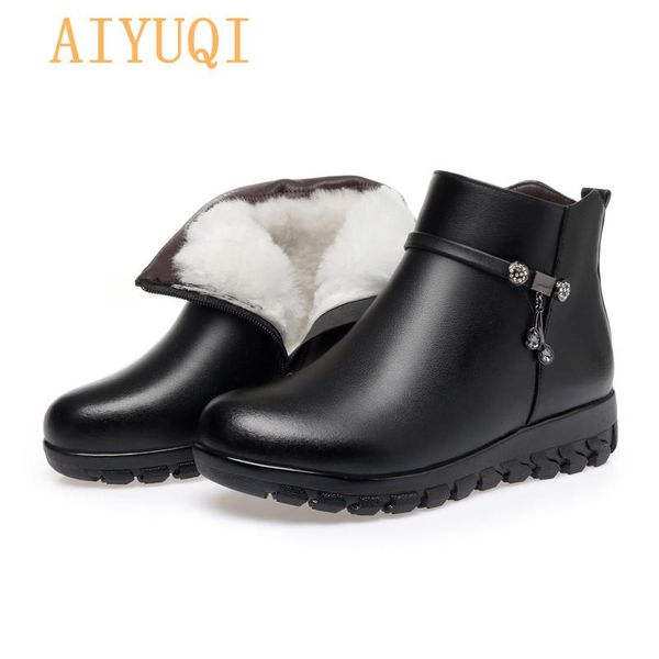 boots aiyuqi warm snow 2021 arrival women winter shoes genuine leather flat non-slip mother big size, Black
boots aiyuqi warm snow 2021 arrival women winter shoes genuine leather flat non-slip mother big size, Black