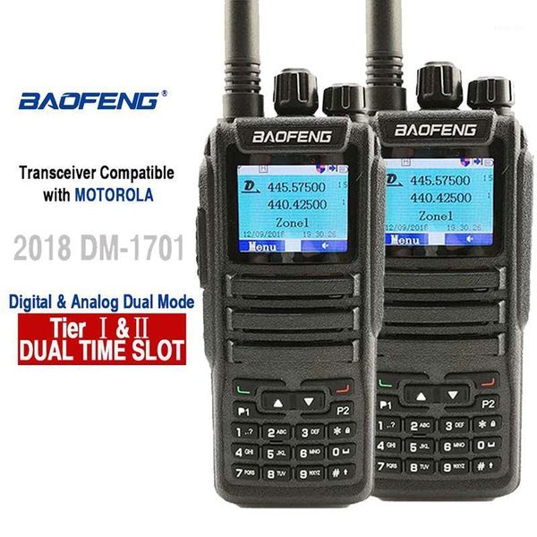 2pcs baofeng dm-1701 digital analog walkie talkie dual band dual time slot dmr radio station radio comunicador profiss uniden1
2pcs baofeng dm-1701 digital analog walkie talkie dual band dual time slot dmr radio station radio comunicador profiss uniden1