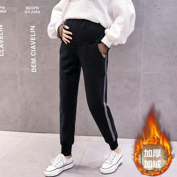 661# winter thick warm cashmere maternity pants adjustable belly sports casual clothes for pregnant women pregnancy trousers, White
661# winter thick warm cashmere maternity pants adjustable belly sports casual clothes for pregnant women pregnancy trousers, White