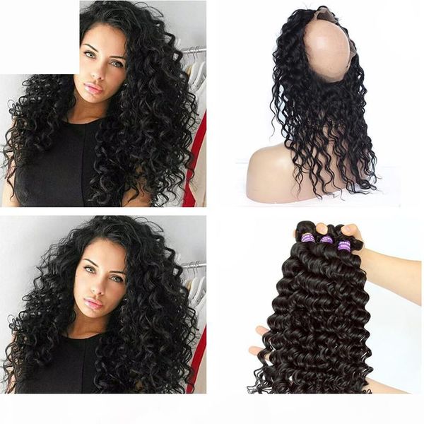 brazilian elastic band lace frontal closure with bundles 9a 360 lace band frontal cloure 22.5*4*2'' with deep wave human hai, Black;brown
brazilian elastic band lace frontal closure with bundles 9a 360 lace band frontal cloure 22.5*4*2'' with deep wave human hai, Black;brown