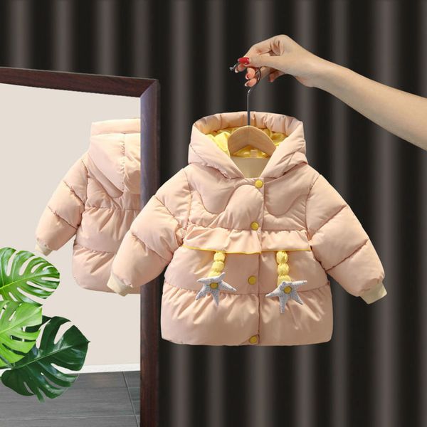 girls' down 2020 new 2 foreign style one year old children's thickened cotton padded jacket korean version 3 baby, Black
girls' down 2020 new 2 foreign style one year old children's thickened cotton padded jacket korean version 3 baby, Black