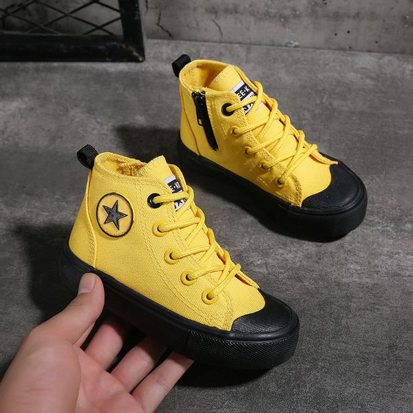 children's shoes 2020 spring models boys and girls high-children's canvas shoes 1007, Black;red
children's shoes 2020 spring models boys and girls high-children's canvas shoes 1007, Black;red