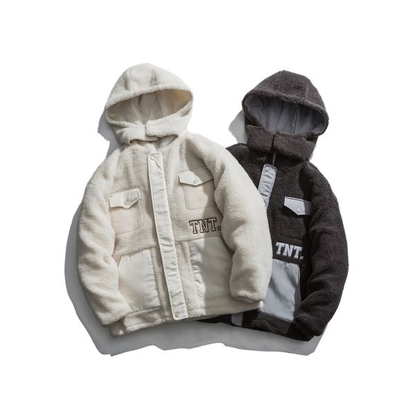 2021 lambs wool work clothes lovers thickened cotton winter hoodies new coat trend 5dk9, Black
2021 lambs wool work clothes lovers thickened cotton winter hoodies new coat trend 5dk9, Black
