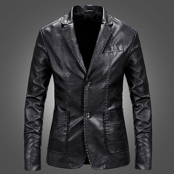 men leather blazer sheepskin 2021 new spring and autumn fashion male suit genuine leather coat slim pocket teenage boy p01, Black
men leather blazer sheepskin 2021 new spring and autumn fashion male suit genuine leather coat slim pocket teenage boy p01, Black