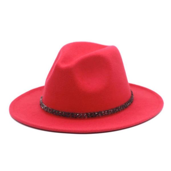 wide brim hats women fedora chain belt band men casual felted solid panama yellow black winter, Blue;gray
wide brim hats women fedora chain belt band men casual felted solid panama yellow black winter, Blue;gray