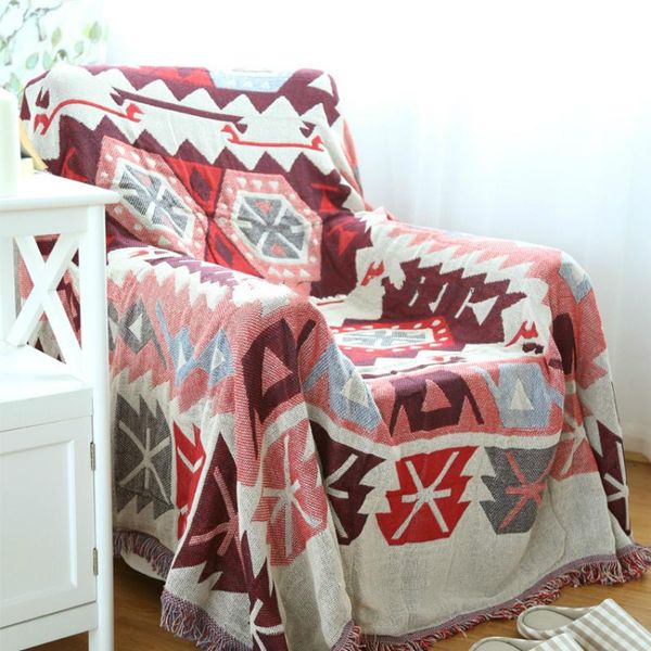 bohemian geometry decorative thorw on safa/bed quality thicker cotton knitting blanket with tassel towel red&pink&yellow color
bohemian geometry decorative thorw on safa/bed quality thicker cotton knitting blanket with tassel towel red&pink&yellow color