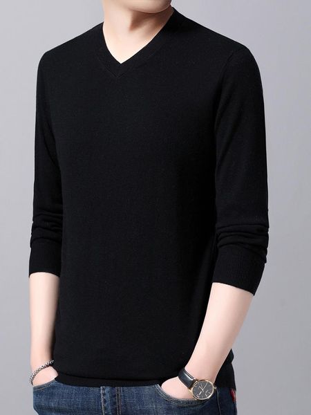 men's sweaters pure wool v-neck solid color sweater warm in autumn and winter business casual bottoming long sleeve elasticity, White;black
men's sweaters pure wool v-neck solid color sweater warm in autumn and winter business casual bottoming long sleeve elasticity, White;black