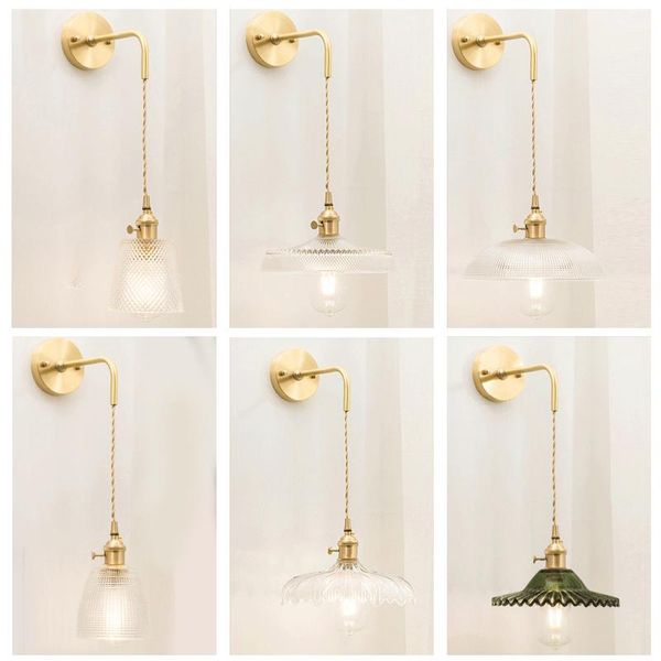 wall lamp nordic creative simple brass glass e27 220v led for dining room bedroom bathroom study aisle restaurant cafe
wall lamp nordic creative simple brass glass e27 220v led for dining room bedroom bathroom study aisle restaurant cafe