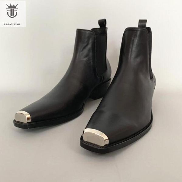 boots fr.lancelot fashion black genuine leather metal decor square toe men ankle wyatte mujer shoes size 45 461
boots fr.lancelot fashion black genuine leather metal decor square toe men ankle wyatte mujer shoes size 45 461