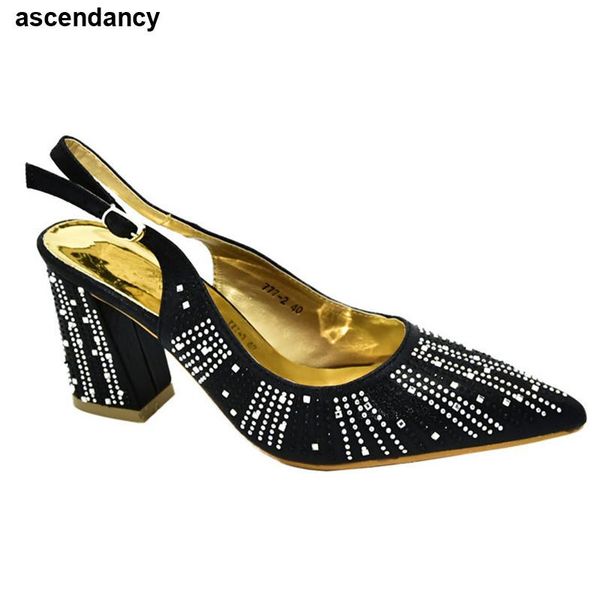 latest heeled elegant point toe sandals pumps new italy high heels women wedding shoes nigerian women sandals high quality, Black
latest heeled elegant point toe sandals pumps new italy high heels women wedding shoes nigerian women sandals high quality, Black