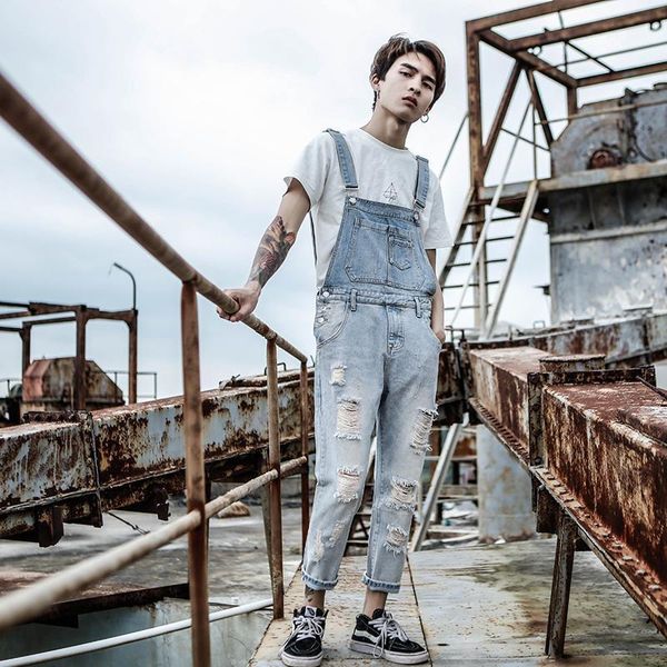 ripped jeans jumpsuit men summer overall mens denim jumpsuits jeans distressed romper destroyed hole broken fashion male clothes1, Blue
ripped jeans jumpsuit men summer overall mens denim jumpsuits jeans distressed romper destroyed hole broken fashion male clothes1, Blue