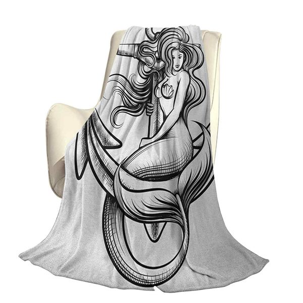 monochrome long haired mermaid motif tattoo art design ancient greek folkloreoffice leisure blankets
monochrome long haired mermaid motif tattoo art design ancient greek folkloreoffice leisure blankets