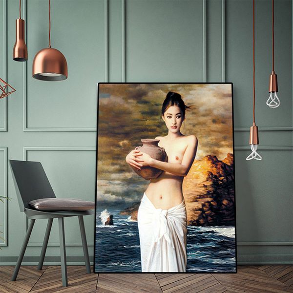 girl nude canvas painting naked woman wall art poster and prints painting wall pictures for home living room decoration
girl nude canvas painting naked woman wall art poster and prints painting wall pictures for home living room decoration