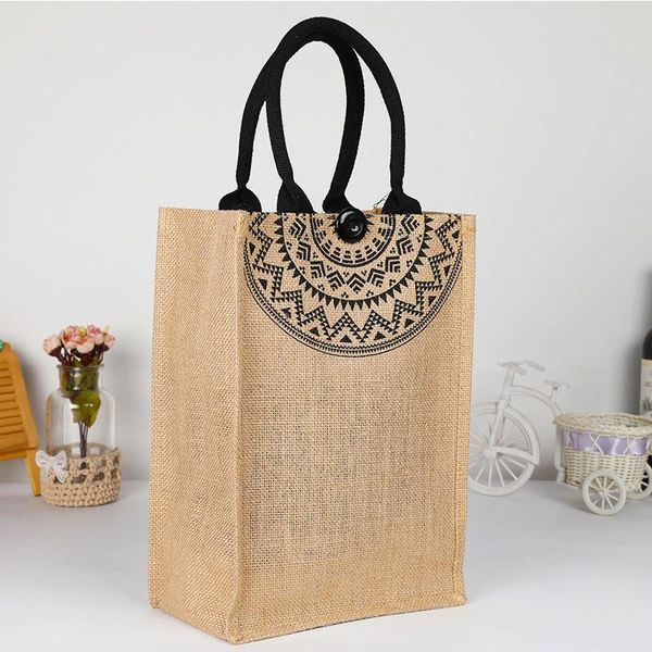 women jute tote bag reusable large capacity shoulder grocery shopping bag new 
women jute tote bag reusable large capacity shoulder grocery shopping bag new