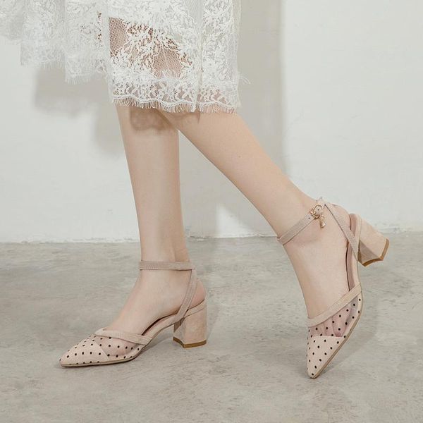 shoes woman 2020 spring 6cm thin high heels slingbacks female pointed toe solid flock women's shoes office lady elegant sandals, Black