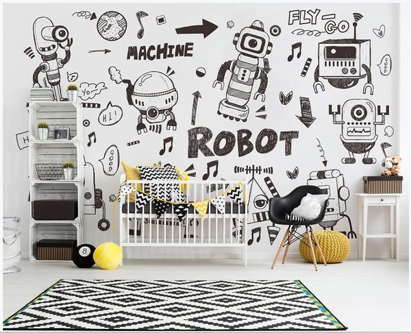 3d wallpaper custom p hand drawn doodle robot children's room decor 3d wall murals wallpaper for walls 3 d in the living room
3d wallpaper custom p hand drawn doodle robot children's room decor 3d wall murals wallpaper for walls 3 d in the living room