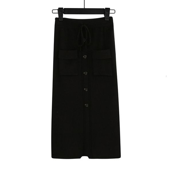 2021 new women elastic waist drawstring knitted medium long skirts autumn winter midi tutu skirt with pocket & button jus8, Black
2021 new women elastic waist drawstring knitted medium long skirts autumn winter midi tutu skirt with pocket & button jus8, Black